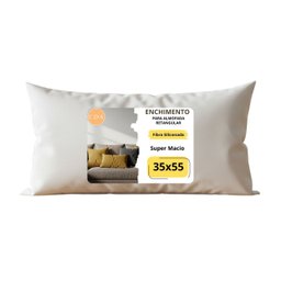 Refil Enchimento Almofada Retangular  Baguete 35x55cm Ideal para Capas 30x50cm - 1