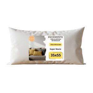 Refil Enchimento Almofada Retangular  Baguete 35x55cm Ideal para Capas 30x50cm