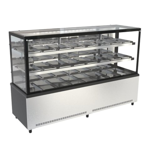 Balcão Vitrine Estufa 2,00 Metros Prime Inox PBV20 220V - Venâncio
