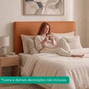 Ver imagem 6 de Cabeceira Painel Suspenso Casal 160 cm Luna Retangular Boucle Terracota Artte