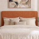 Ver imagem 2 de Cabeceira Painel Suspenso Casal 160 cm Luna Retangular Boucle Terracota Artte