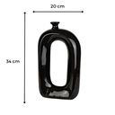 Ver imagem 2 de Vaso M Retangular Leaker Preto 34 Cm
