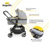 Carrinho com Bebê Conforto Travel System Magnific 5 em 1 Grey Denin - Safety 1st - 2