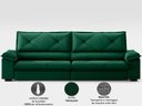 Ver imagem 6 de Sofá com Carregador Usb e Molas no Assento Retrátil Reclinável Nice 2,10m Velosuede - Netsofas