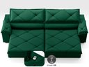 Ver imagem 4 de Sofá com Carregador Usb e Molas no Assento Retrátil Reclinável Nice 2,10m Velosuede - Netsofas