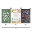 Ver imagem 5 de Trio de Quadros Decorativos Frases Cozinha Flores Casa Amor Receitas Felicidade