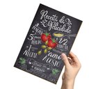 Ver imagem 4 de Trio de Quadros Decorativos Frases Cozinha Flores Casa Amor Receitas Felicidade