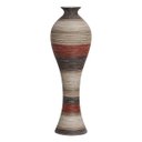 Ver imagem 1 de Vaso de Chão Grande Califórnia Gg Vermelho e Marrom Terracota 61x20x20
