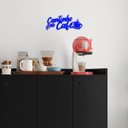 Ver imagem 1 de Cantinho do Café Placa Frase Decoração Parede Quadro Azul
