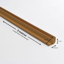 Ver imagem 2 de Acabamento Moldura para forro de PVC Belplast - Caixa com 12 metros - barras de 3m