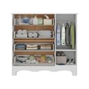 Ver imagem 5 de Cômoda Infantil 95cm 1 Porta com Vidro e 4 Gavetas Ternura Multimóveis Mp4479 Branco/off White