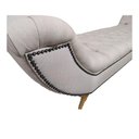 Ver imagem 3 de Puff Recamier Cisne 1,60cm para Quarto em Linho Rústico Bege - Larbelle