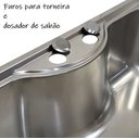 Ver imagem 3 de Cuba Inox Gourmet Fabrinox 65cm polida e dosador