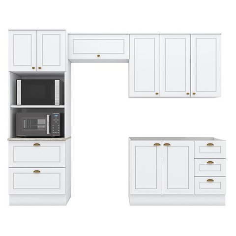 Cozinha Modulada Americana 4 Peças Branco Hp – Henn