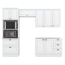 Ver imagem 1 de Cozinha Modulada Americana 4 Peças Branco Hp – Henn