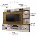 Ver imagem 4 de Estante Home Theater para TV até 65 Polegadas Dinamarca Espelho Plus Mavaular