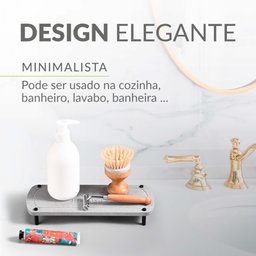 Bandeja Decorativa Banheiro Lavabo Cozinha Organizadora - 6