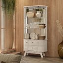 Ver imagem 3 de Conjunto Sala Buffet e Cristaleira Cromo 7 Portas 5 Prateleiras MDP Off White Casah