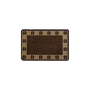 Tapete Boucle Cozinha Elegance Estampado 45 X 65 Niazitex Marrom
