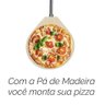 Pá De Pizza Para Forno A Lenha Em Madeira E Kit Limpeza - 3