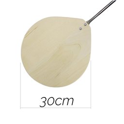 Pá De Pizza Para Forno A Lenha Em Madeira E Kit Limpeza - 2