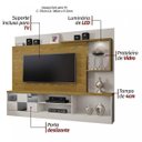 Ver imagem 4 de Estante Home Theater para TV até 65 Polegadas Dinamarca Espelho Plus Mavaular