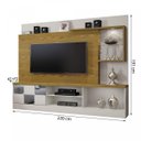 Ver imagem 3 de Estante Home Theater para TV até 65 Polegadas Dinamarca Espelho Plus Mavaular