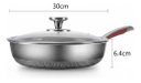 Ver imagem 6 de Frigideira Inox Premium Antiaderente 30cm com Tampa de Vidro