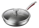 Ver imagem 1 de Frigideira Inox Premium Antiaderente 30cm com Tampa de Vidro