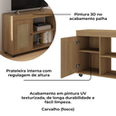 Ver imagem 6 de Rack para Tv 42 Pol 1p 91 Cm com Rodízios Carvalho Arly
