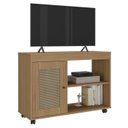 Ver imagem 1 de Rack para Tv 42 Pol 1p 91 Cm com Rodízios Carvalho Arly