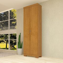 Armário Multiuso 2 Portas com Chaves Iris Acp Móveis Cinamomo - 2