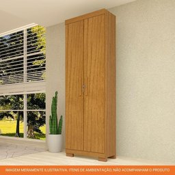 Armário Multiuso 2 Portas com Chaves Iris Acp Móveis Cinamomo - 5
