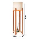 Ver imagem 5 de Luminaria De Chão Austria Moderna Em Madeira Maciça:Off White