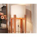 Ver imagem 3 de Luminaria De Chão Austria Moderna Em Madeira Maciça:Off White