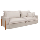 Ver imagem 2 de Sofá Retrátil e Reclinável Dubai com Molas Ensacadas, 1,90m. (cru).