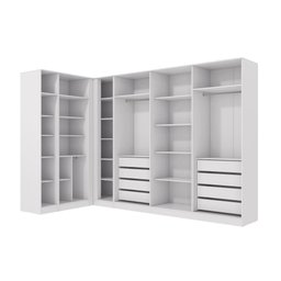 Conjunto Closet Kappesberg Adapt Branco 4 Peças 337cm X 175cm - 1