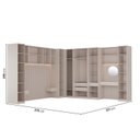 Ver imagem 3 de Guarda Roupa Planejado 14 Portas 1 Penteadeira Espelho Samambaia CabeCasa MadeiraOriginals Offwhite