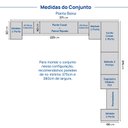 Ver imagem 5 de Guarda Roupa Planejado 14 Portas 1 Penteadeira Espelho Samambaia CabeCasa MadeiraOriginals Offwhite