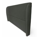 Ver imagem 6 de Cabeceira Cama Casal King Size Livia 195cm Orgânica Curva Bouclê Cinza - Montanari's Decor