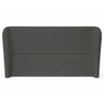 Cabeceira Cama Casal King Size Livia 195cm Orgânica Curva Bouclê Cinza - Montanari's Decor - 4