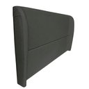 Ver imagem 7 de Cabeceira Cama Casal King Size Livia 195cm Orgânica Curva Bouclê Cinza - Montanari's Decor