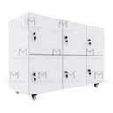 Ver imagem 3 de ARMÁRIO ESCANINHO 6 PORTAS COM RODINHAS M183.2021.B MUNDI MOVEIS