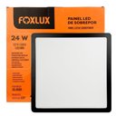 Ver imagem 3 de Kit 2 Painel Led 27,7x27,7 Quadrado Preto Sobrepor 24w 4000kfoxlux