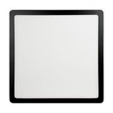 Ver imagem 2 de Kit 2 Painel Led 27,7x27,7 Quadrado Preto Sobrepor 24w 4000kfoxlux