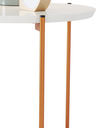Ver imagem 2 de Mesa de Apoio Lateral Duda Ofertamo Off White/bronze