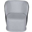 Ver imagem 7 de Kit 2 Poltronas para Sala e Escritório Base Giratória Corven Corino Preto/linho Cinza