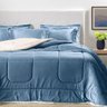 Edredom de Microfibra Solteiro Karsten Sonata Azul Sereno - 2
