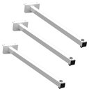 Ver imagem 1 de 03 Suportes Refletor Fachada Banner Braço 50cm 03 Cj - Branco