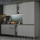 Ver imagem 1 de Armário de Cozinha Completa 260cm Cinza Nice Madesa 05